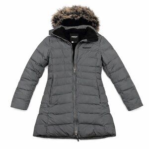 Marmot Montreal 700-Fill Down Parka Steel Gray Women’s S Fur Hood Puffer